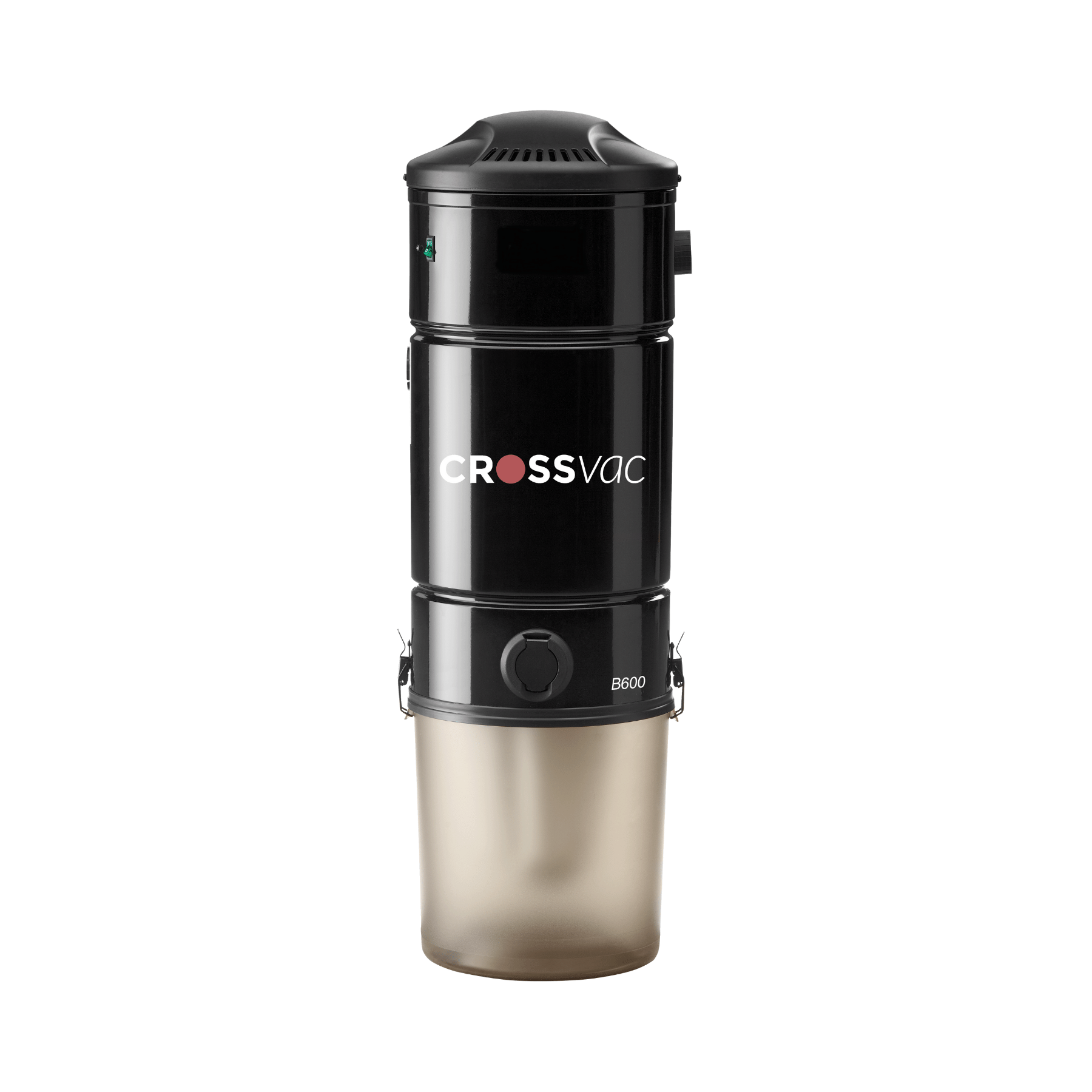 Crossvac-Zentralstaubsauger-B600 Zentralstaubsauger B600 mit Bypass Motor, 580 Airwatt, HEPA-Filter und integrierter Saugdose